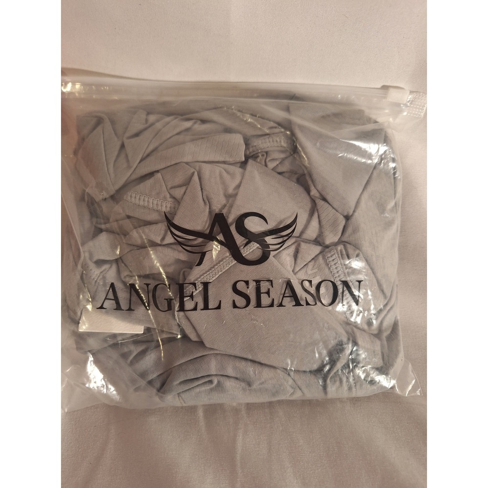 Angel Season Womens French Grey Performance Hoodie A24Y4217 Size M NWT‎